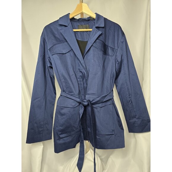 Away The Utility Jacket Size LARGE Navy Blue Travel Jacket - Picture 3 of 13